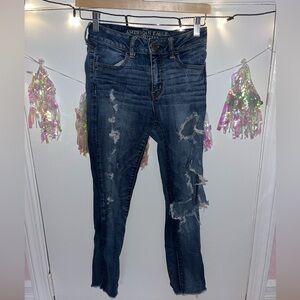 American Eagle Outfitters Dark Wash High-Rise Jeggings